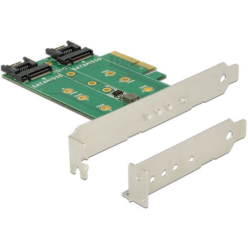 Delock PCI Expr Card 3x M.2 Slot Low Profile