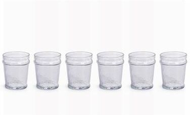 Zodax """Garan"" Hammered Glass Old Fashioned Glass (Set of 6)"