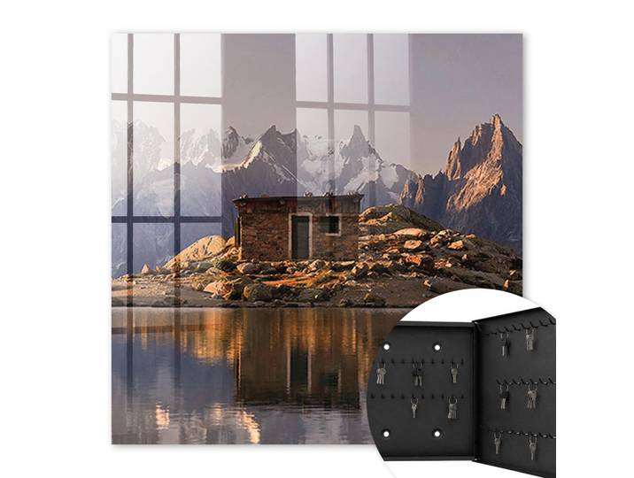SCHLÜSSELBOX Schwarz 30x30 cm- Türöffnung nach rechts - Bergfrieden