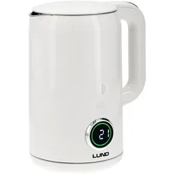 Toya CZAJNIK EL. 1,7L, REGULACJA TEMP., BIAŁY, Wasserkocher, Weiss