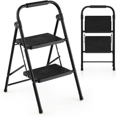 Costway 2-Step/3-Step Ladder with Wide Anti-Slip Pedal-2-Step