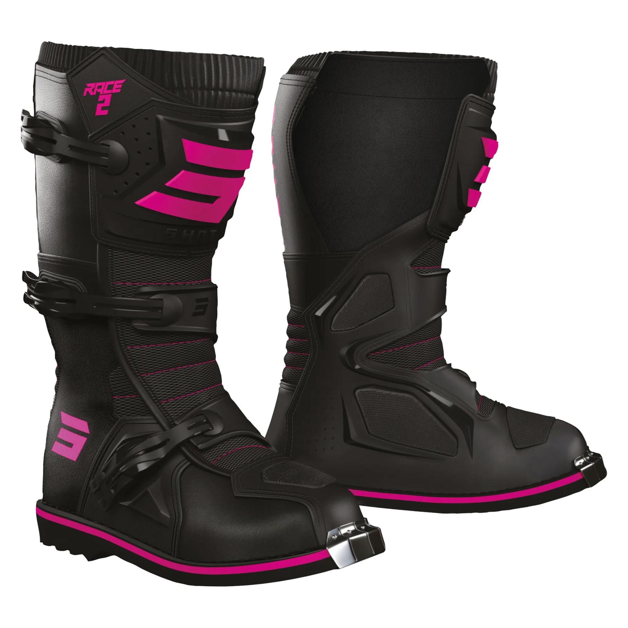 Shot RACE 2 KID Kinderstiefel schwarz-pink 31 (Jungen, 31) (67499807)