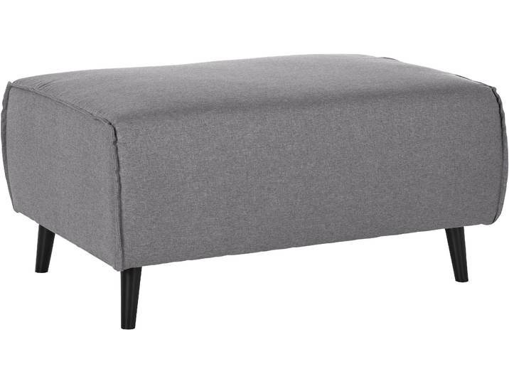 Hocker DOMO COLLECTION Amora , grau (hellgrau), B:97cm H:47cm T:66cm, Hocker, Hocker, mit Federkern, Fusshöhe passend für gängige Saugroboter