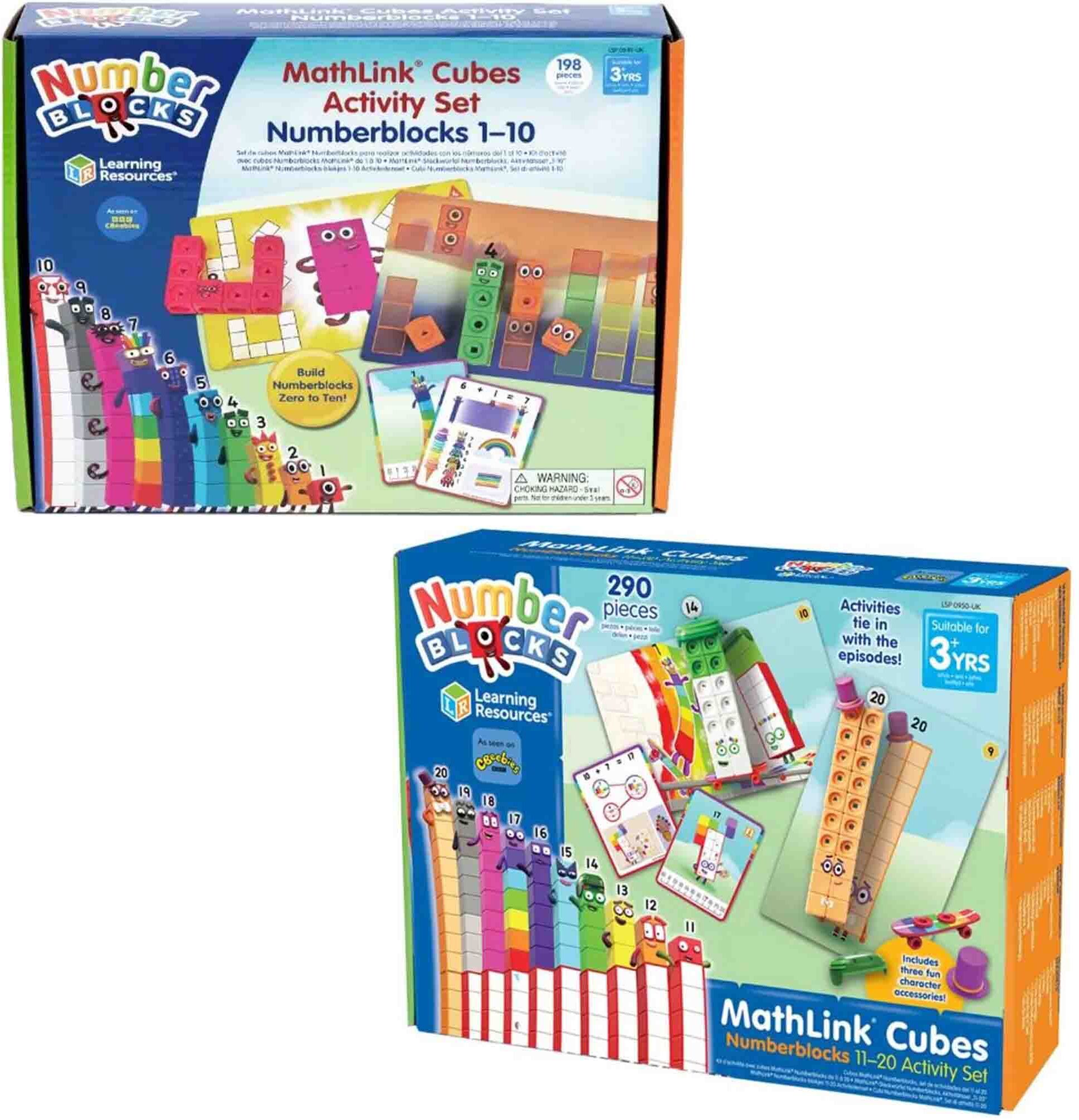 MathLink Cubes Numberblocks 1-20 Activity Set by Learning Resources - Ages 3+ - Educational Toy Learning Resources