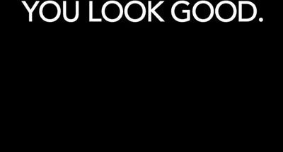 Inspire Curations You Look Amazing Mirror Vinyl Decal Motivational Bathroom & Bedroom Sticker qt14138 White width Of 28cm