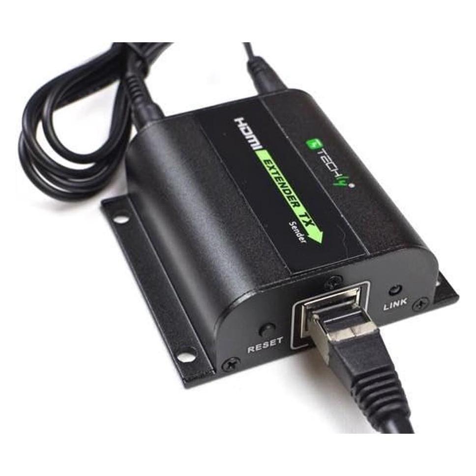 Techly HDMI Extender via Cat RJ45 Kabel (0.07 m) (IDATA-EXT-E70I)
