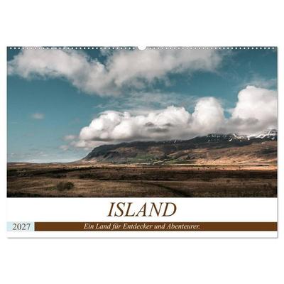 Island. Ein Land für Entdecker und Abenteurer. (Wandkalender 2027 DIN A2 quer), CALVENDO Monatskalender