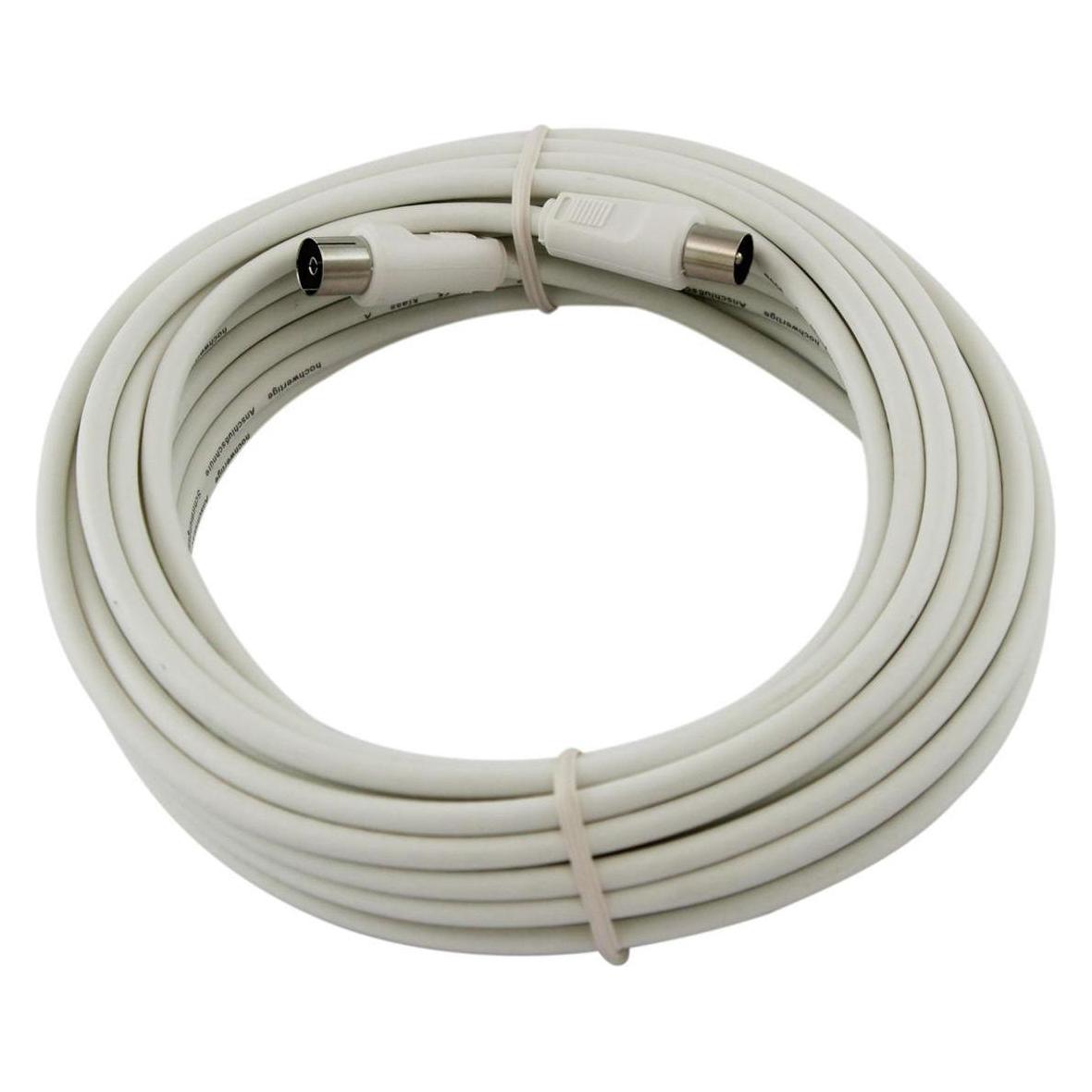 Televes Preisner TAK90100G 10m IEC IEC Weiss Koaxialkabel (90 dB, Antennenkabel) (TAK90100G)