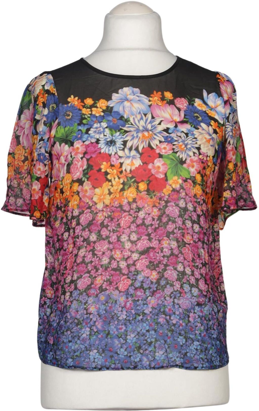 Twinset Damen Bluse, Mehrfarbig, Gr. EU 32 (IT 38), Viskose - Second Hand