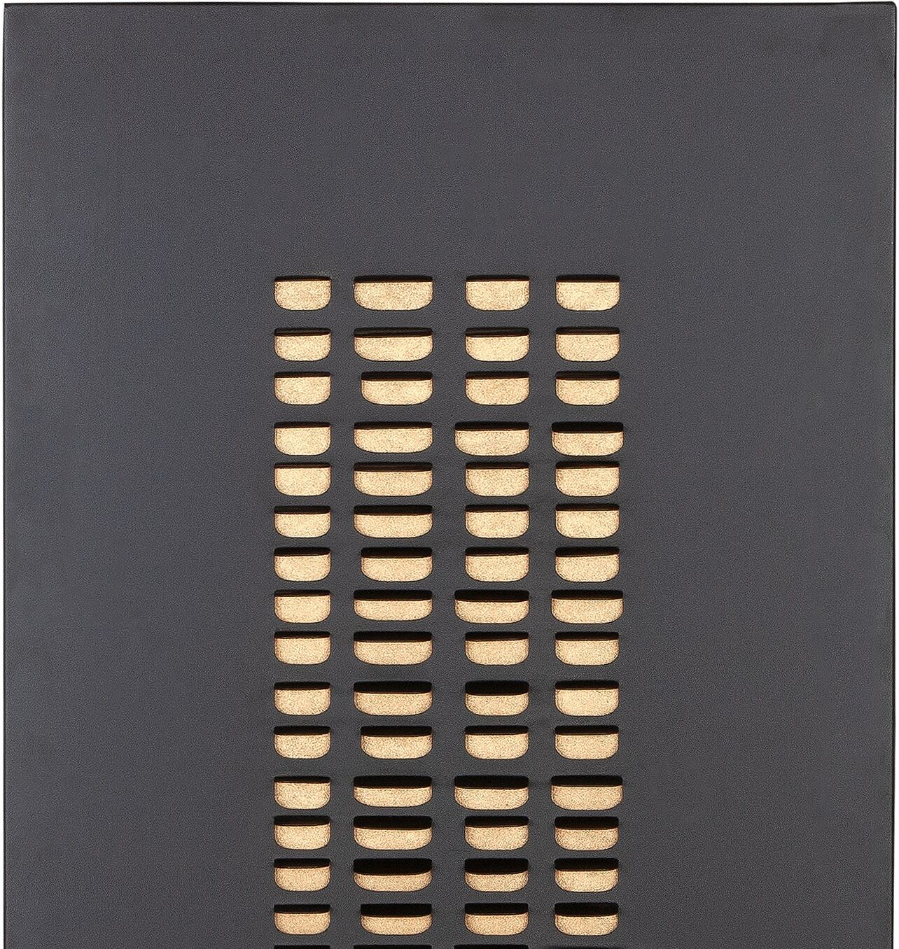 Wanddekoobjekt CASABLANCA BY GILDE "Wandrelief rechteckig Torus schwarz H. 120 cm", schwarz, B:50cm H:120cm T:3,5cm, Metall, Wanddekoobjekte, Wanddekoobjekt schwarz B/H/T: 50cm x 120cm x 3,5cm