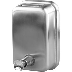 Böttcher-AG Seifenspender 3804, zur Wandmontage, Edelstahl, silber, 500ml