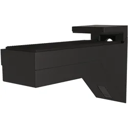 Italiana Ferramenta, Möbelausstattung, Italiana Wandkonsole Kalabrone Klemmträger 8-30mm für Regalböden, schwarz matt (1 Stk.)