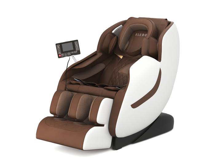 Massagesessel REVIO braun/weiss