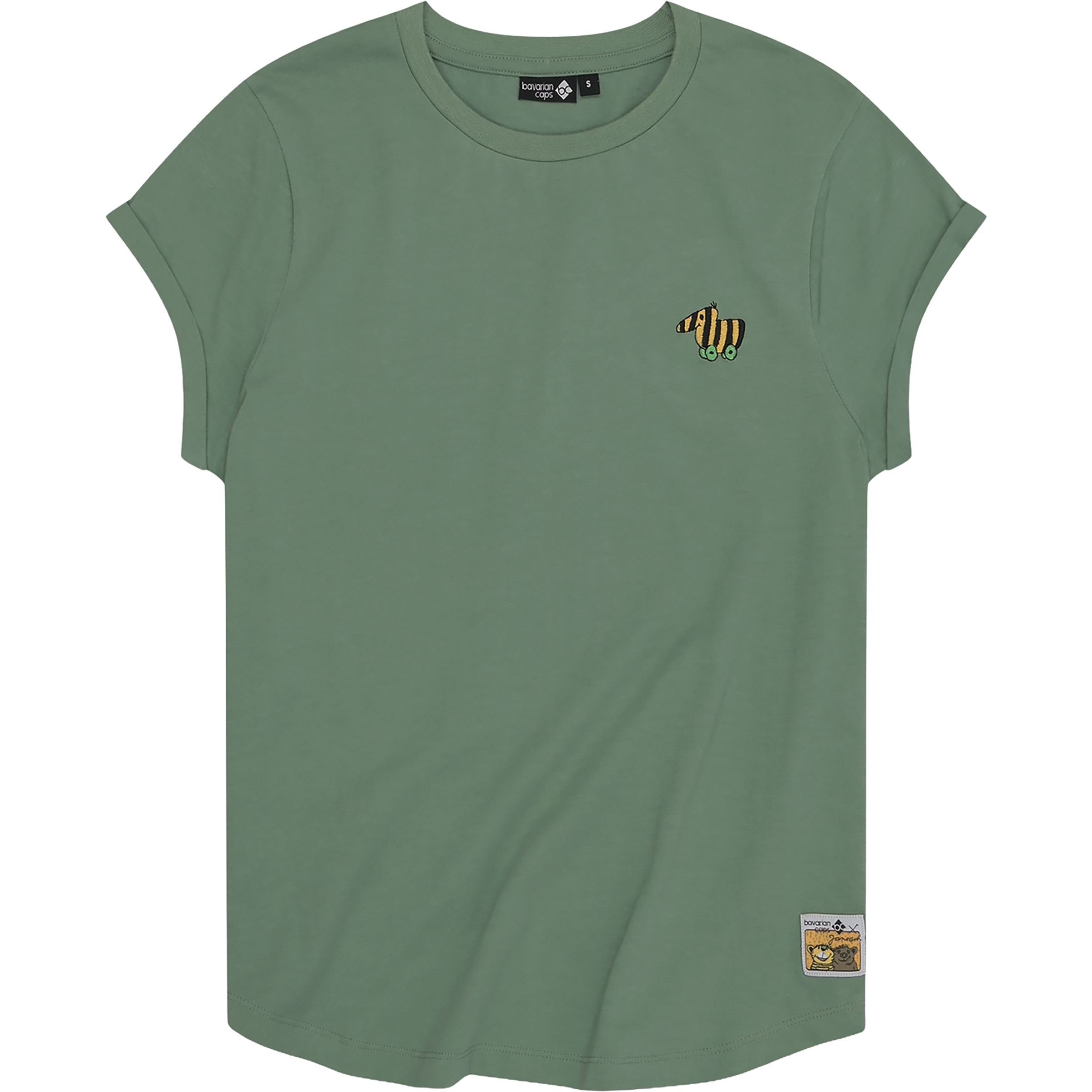 Bavarian Caps Tigerente Damen T-Shirts gruen Größe S Lifestyle Hautfreundlich