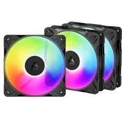 ARCTIC P12 Pro Reverse A-RGB, schwarz, 120mm, 3er-Pack