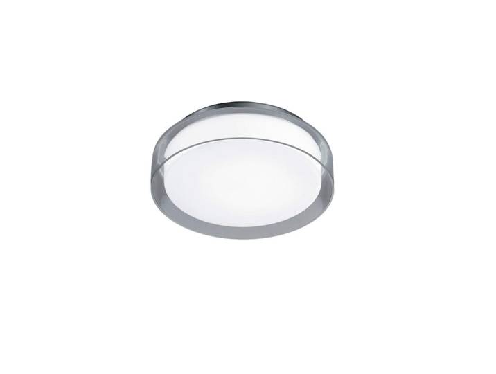 Helestra Led-Badezimmer-Deckenleuchte Olvi, Chromfarben, Metall, Glas, 9 cm, Lampen & Leuchten, LED Beleuchtung, LED-Deckenleuchten