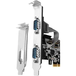 AXG PCEA-S2N - 2 Port RS232, seriell, PCIe Karte