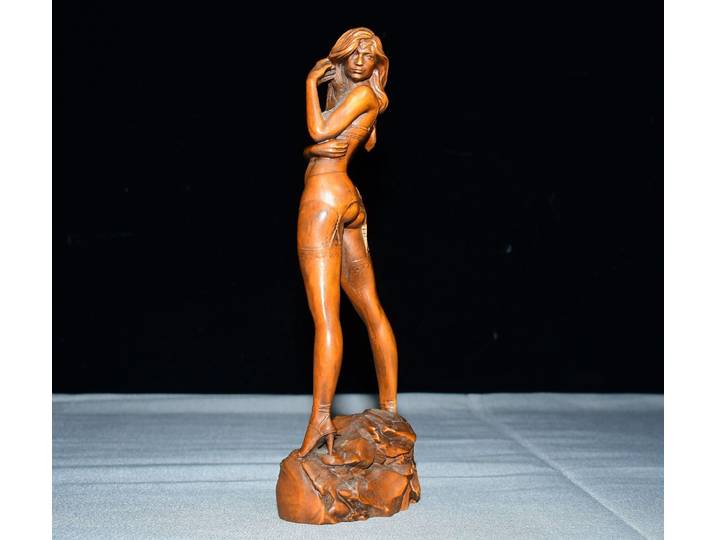 Ornements de beauté sculptés en buis lobulaire, décoration pour la maison