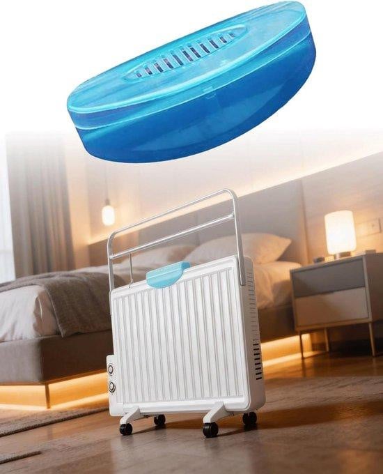 WAN Radiator Luchtbevochtiger en Verwarmer in Blauw - 16,3 cm