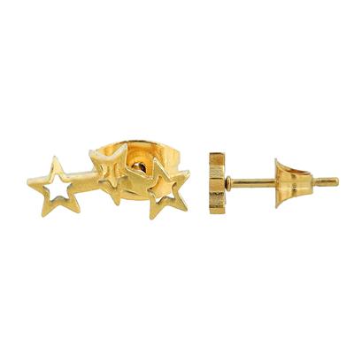 Paar Ohrstecker ADELIA´S "Ohrringe – Ohrstecker aus Edelstahl", Damen, Gr. Damen, Edelstahl, gold, Ohrringe, Ideal zum Verschenken – schlicht und stilvoll