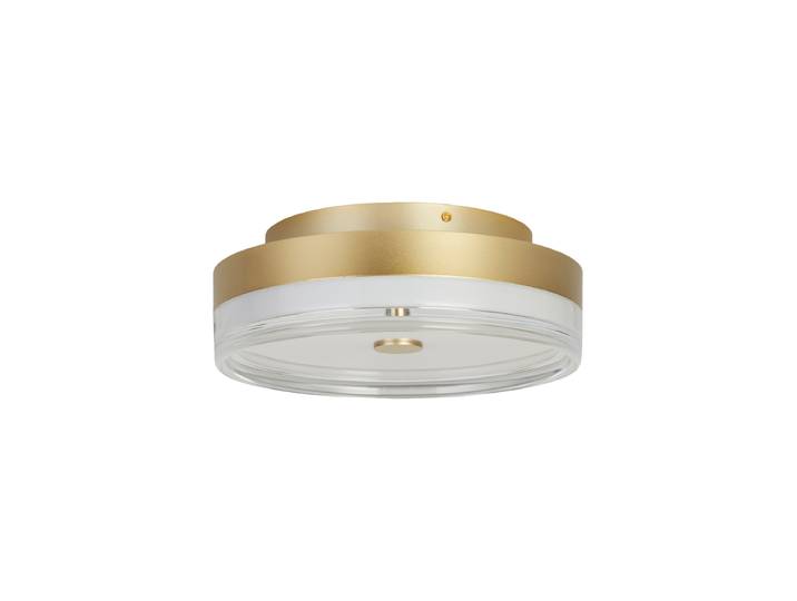 Dimmbare LED Design Deckenlampe „Cyprus“ Gold Ø 30 cm Searchlight
