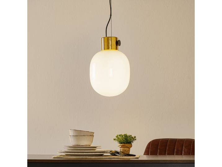 JWDA Pendelleuchte Poliert Messing - Audo Copenhagen - Wohnzimmer - Design - Glas - Einflammig