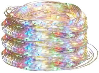 Friendly Fresh Finds LED String Lights Silver Wire Fairy Lights Waterproof Garland Lights For Christmas, Wedding. multi Color