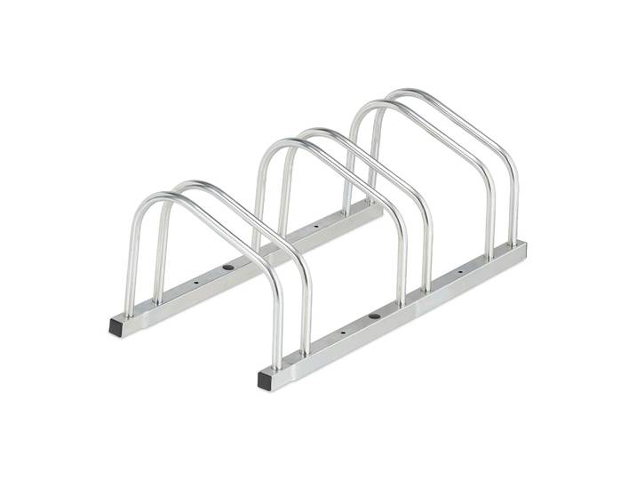 Fahrradständer für 3 Fahrräder Silber