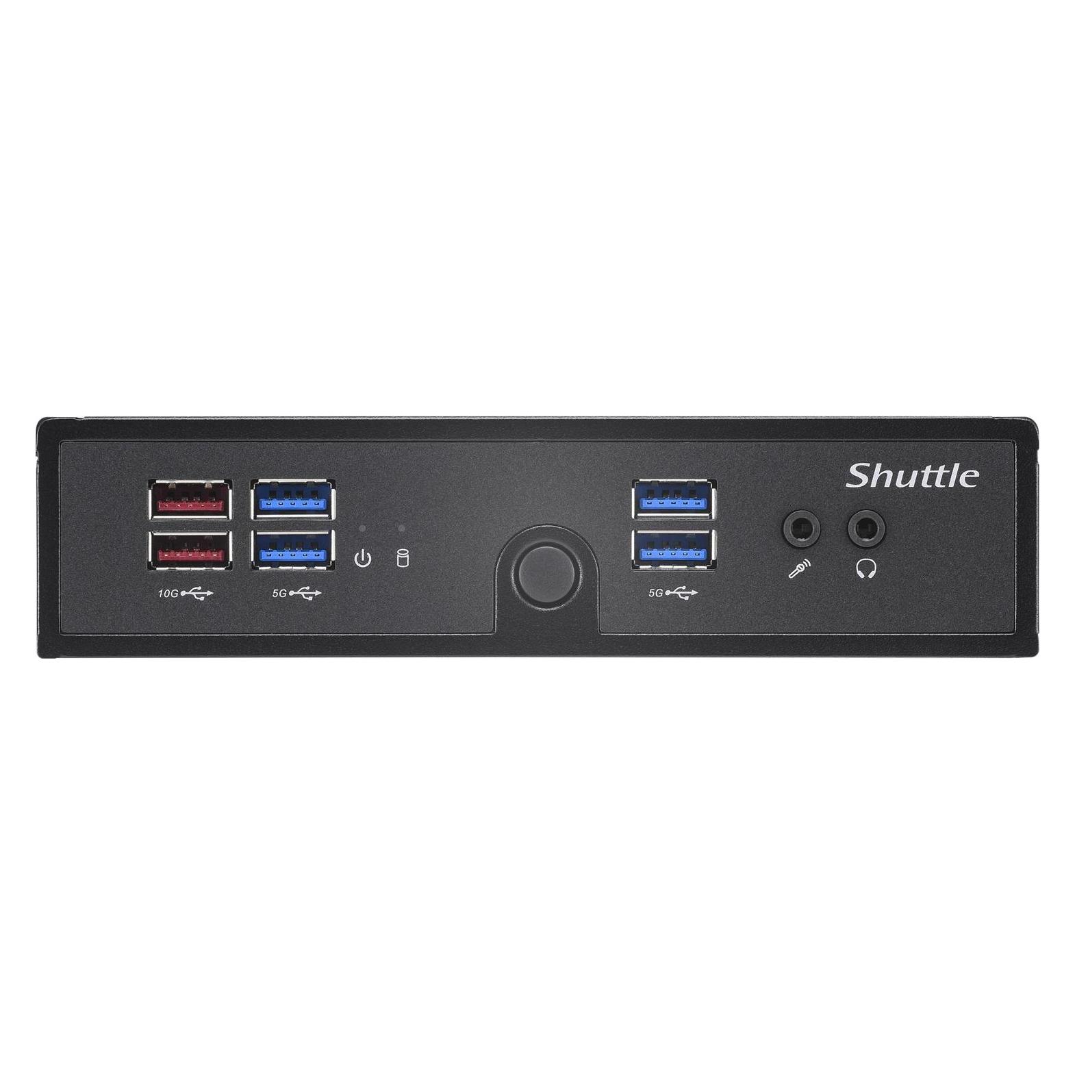 Shuttle XPC slim Barebone DS50U, Intel Celeron 7305, 2x LAN (1x 2.5Gbit,1x 1Gbit), 1xCOM,1xHDMI,1xD (DS50U)