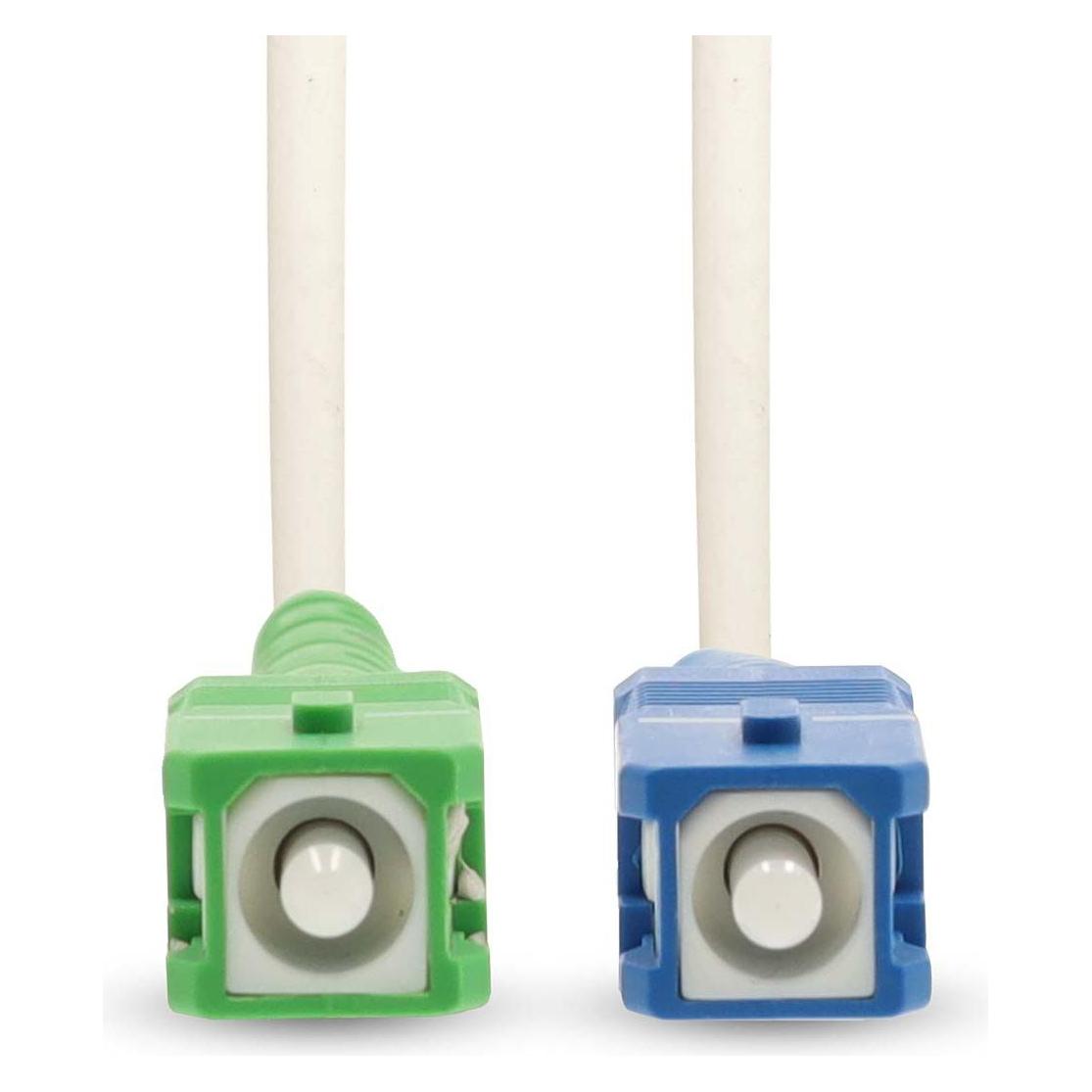 Nedis Glasfaser-Netzwerkkabel | SMF (Single Mode Phase) | SC/APC | SC/UPC | 100 Gbps | 2.00 m | Weis (2 m) (CCGB89610WT20)