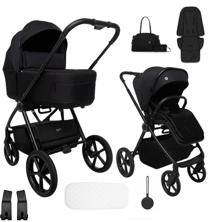 Multifunktioneller Kinderwagen 2in1 Muuvo One, Schwarz