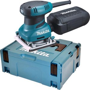 Makita Schwingschleifer BO4558J, Faust-Schleifer, 200 W, 102 x 112mm, mit Koffer