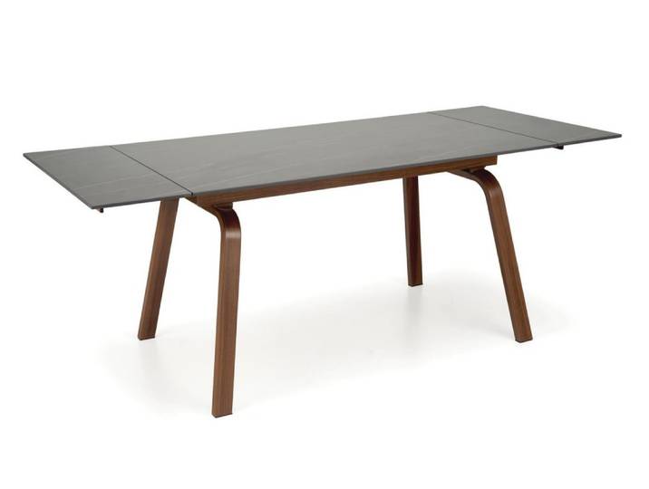 Table extensible aspect marbre noir 140-200cm