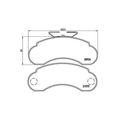 MAGNETI MARELLI Bremsbelagsatz, Scheibenbremse 363700450021 für Mercedes
