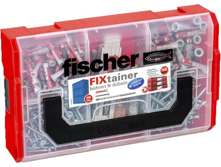 Fischer FIXtainer boren & pluggen 306 delig - 547166