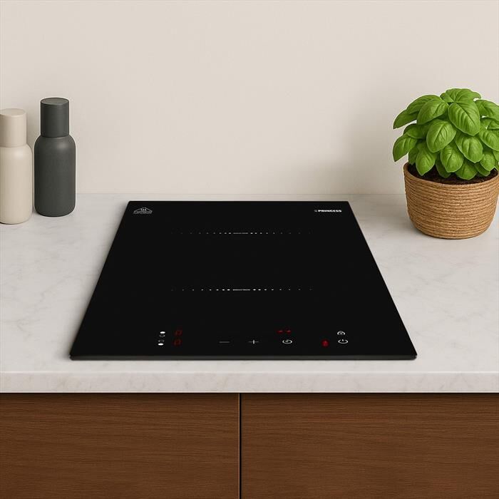 Princess Piastra A Induzione Verticale 303015-nero/plastica/vetro