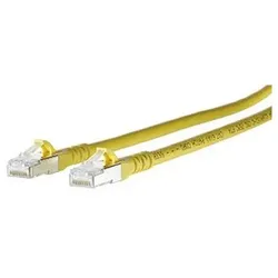 METZ Patchkabel Cat6A ISO/IEC 10G AWG26 2xRJ45 gelb 5,0m