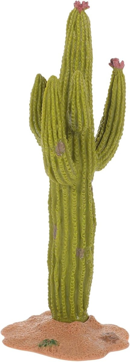 Nep Cactus Decoratie - Groene Kunstplant Succulent - Hoogte: 14 cm