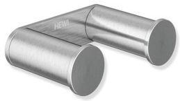 Hewi System 162 Doppelhaken 162.90.030XA 58mm breit, 18mm hoch, 37mm tief, Edelstahl matt