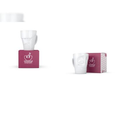 Henkelbecher-Set 2-tlg. - jeweils 350 ml - FIFTYEIGHT Henkelbecher - Dekor Weiß - 1 Set