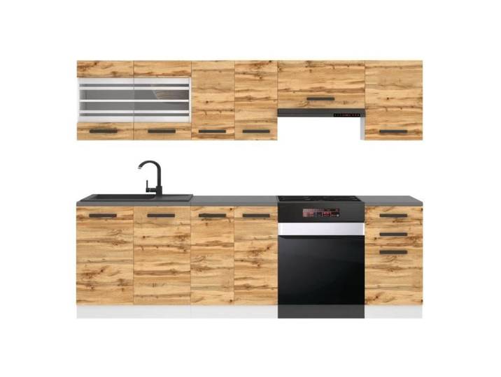 Cuisine Complète - B BELINI GROUP - LILY - Chêne Wotan - 240 cm - Design Contemporain