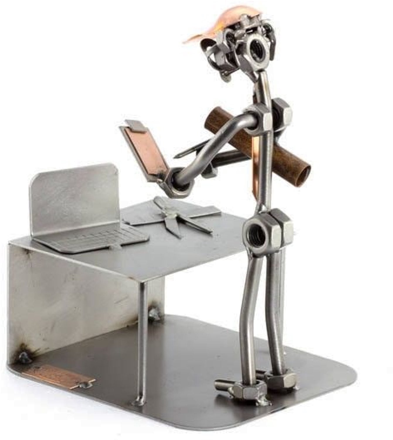 Metalen beeld Ingenieur Moerenbeeldje van By Rawa voor op tafel
