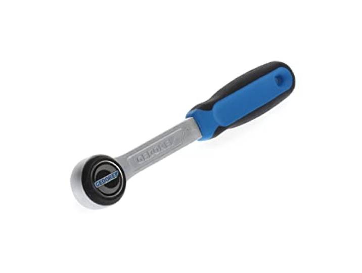 GEDORE Cliquet réversible\, 3/8 pouce\, Entraînement 10 mm\, Angle de reprise à 5°\, Longueur 200 mm\, Poignée à 2 composants\, 3093 U-3