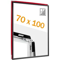 Klapprahmen B1, Fenster, 25 mm, Gehrung, schwarz schwarz, Aluminium