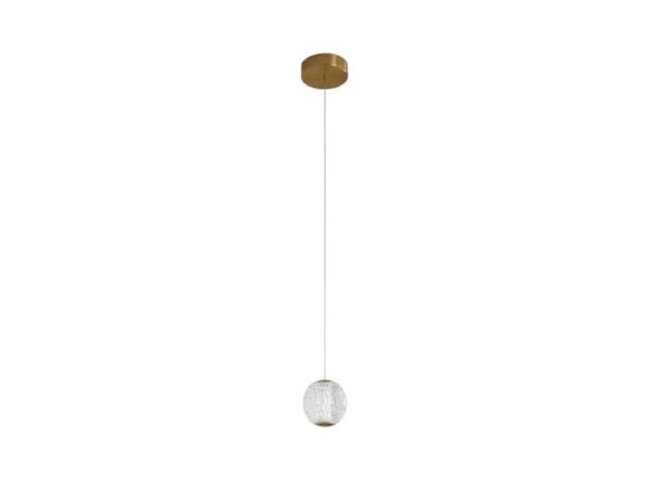 Lucande LED Pendelleuchte in transparent, altmessing, Hängelampe Hängeleuchte Antik, 3000 K Warmweiß für Wohnzimmer, Esszimmer