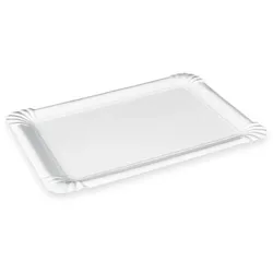 VEPATIM 100x BIONATURE Pappteller 'RECY'  17 x 25 cm weiß