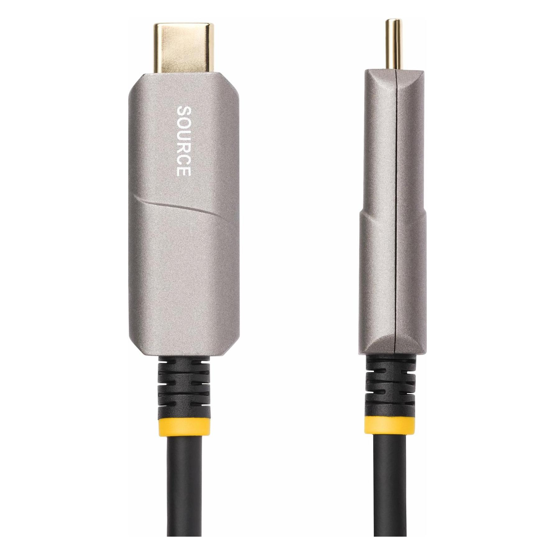StarTech com 146B-USBC-HDMI4K-AOC, 15,2 m, USB Typ-C, HDMI Typ A (Standard), Männlich, Männlich, Ger (15.20 m) (146B-USBC-HDMI4K-AOC)