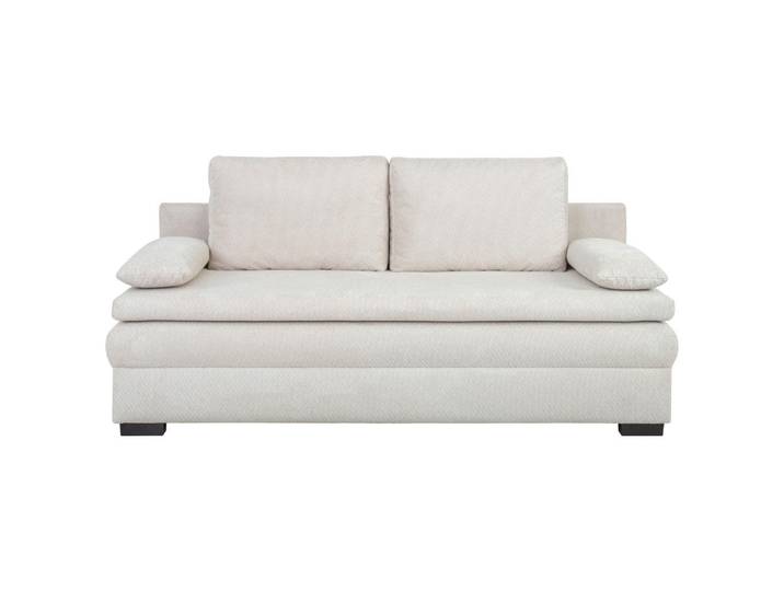 Carryhome Schlafsofa, Beige, Kunststoff, 2-Sitzer, Füllung: Schaumstoff, Silikon,Schaumstoff, Silikon, 195x93x83 cm, Liegefunktion, Schlafen auf Sitzhöhe, Rücken echt, Wohnzimmer, Sofas & Couches, Schlafsofas, Schlafsofas mit Bettkasten