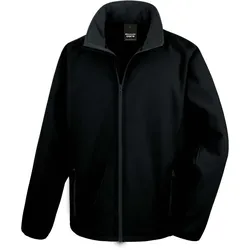 Result Herren 2-Lagen Softshell Jacke 'Printable' Softshell-Jacke R231M black/black 4XL
