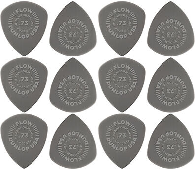 Dunlop Flow Nylon Pick .73 mm Grau